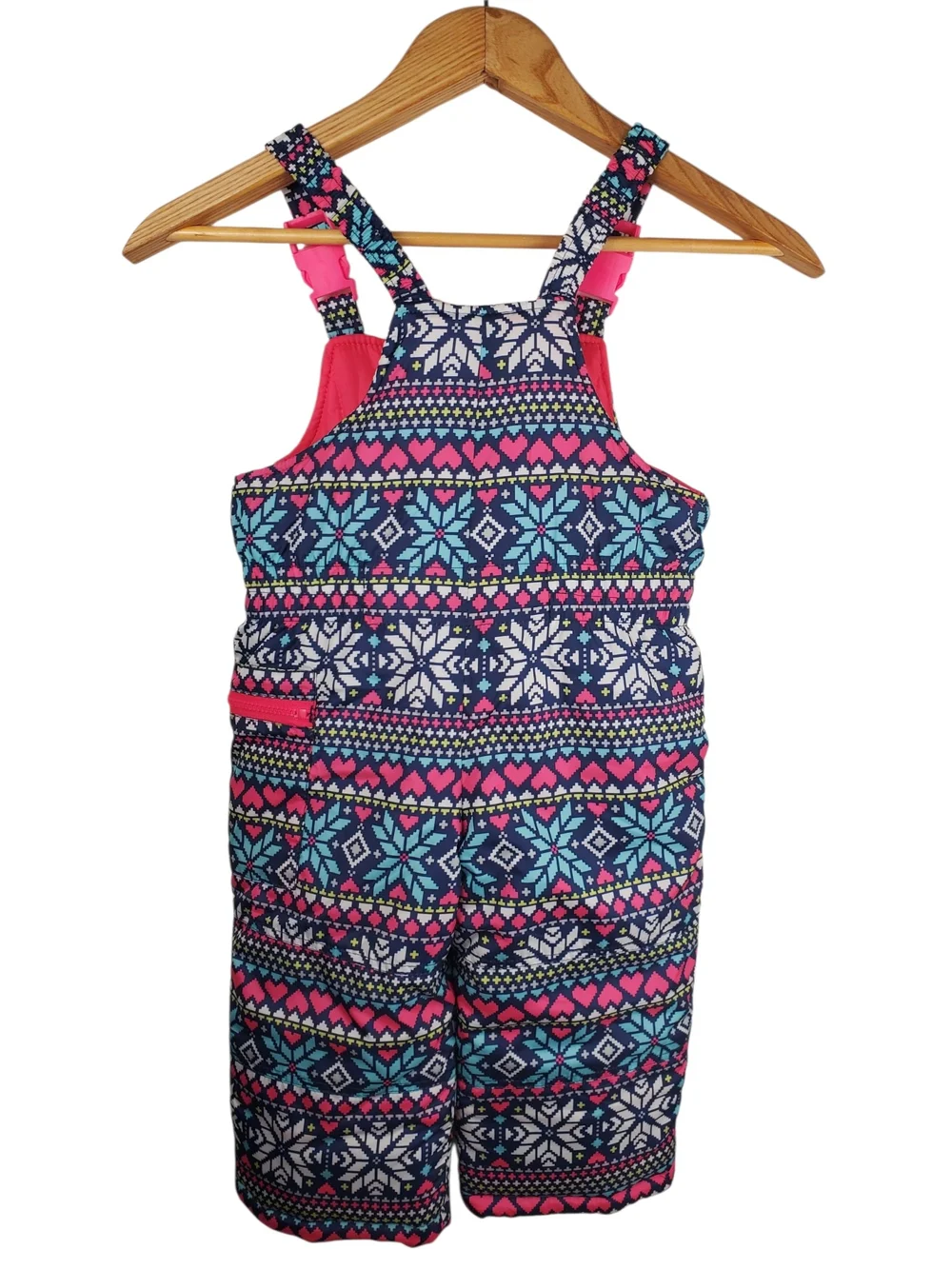 Carter's Fair Isle Snow Bib Overalls 2T #350